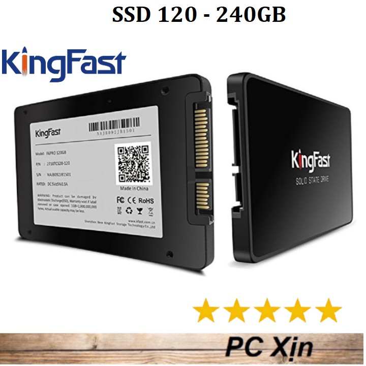 [Mã ELMS05 giảm 5% đơn 300k]Ổ cứng SSD Kingfast 120Gb 240Gb F6 2.5 inch SATA3 Chính Hãng HNC Phân Phối