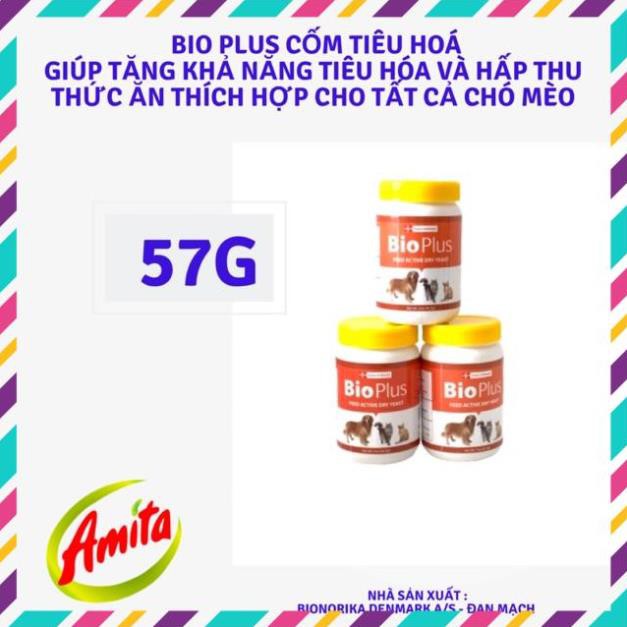 Cốm tiêu hóa Bio Plus Tăng tiêu hóa và hấp thu thức ăn thích hợp cho tất cả thú cưng của bạn.Trọng lượng 57g