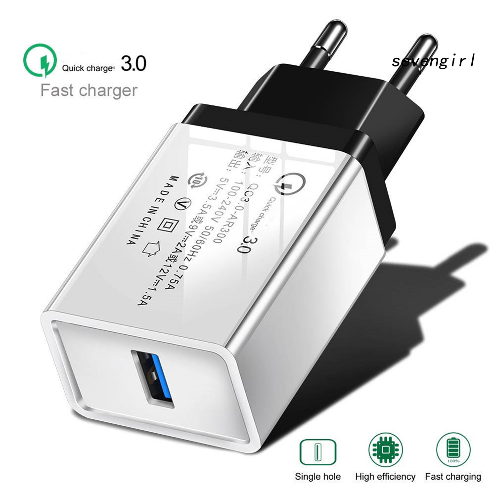 Củ Sạc Nhanh 5v / 3a Qc3.0 Usb Đơn Cho Điện Thoại