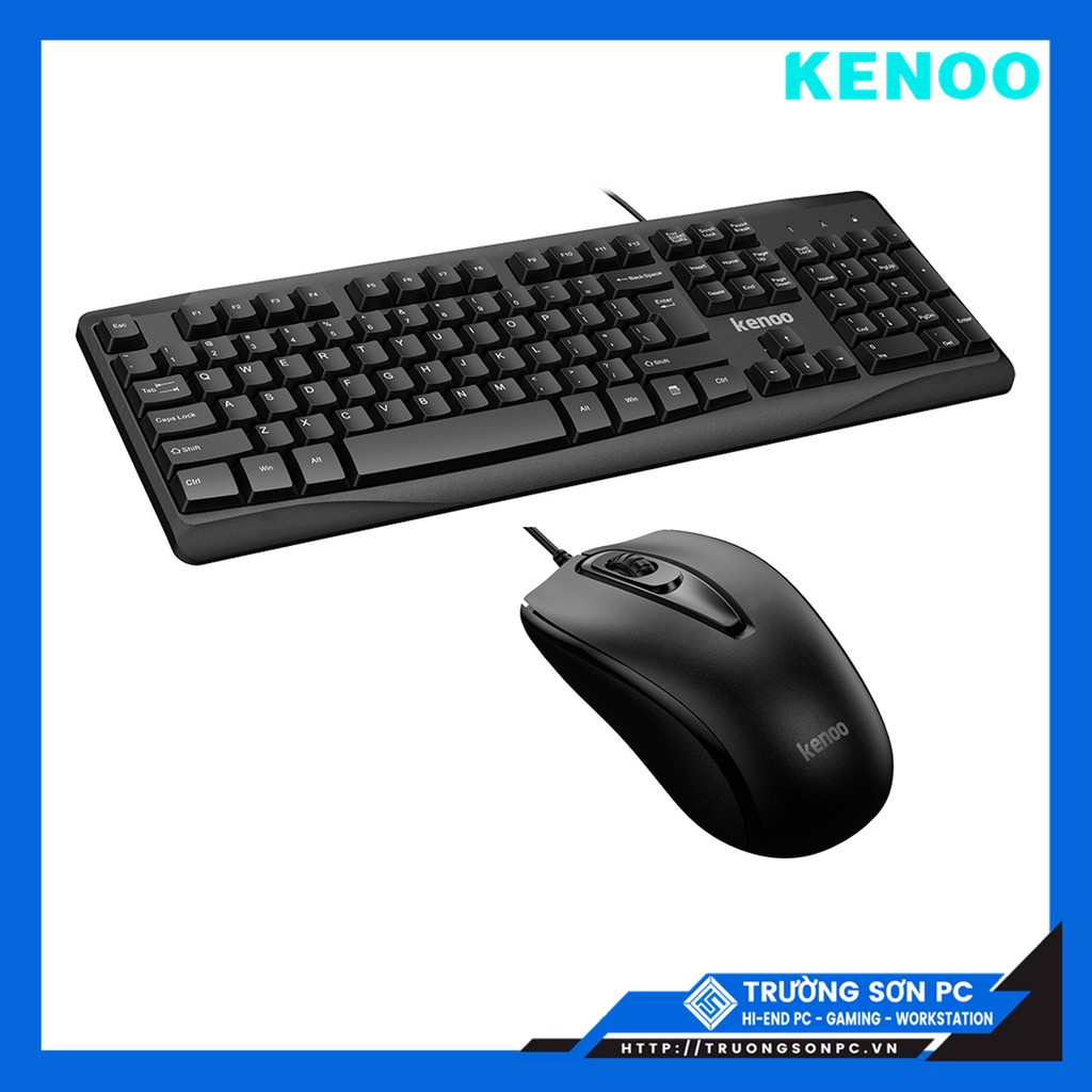 Combo Bộ Phím Chuột Máy Tính Có Dây KENOO 9100K + 3900M USB | Bảo Hàng 24 Tháng