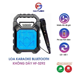 Loa bluetooth karaoke không dây HF-S292 tặng kèm mic hát có dây