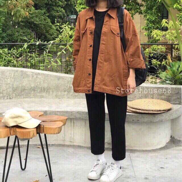 Áo khoác thô oversize