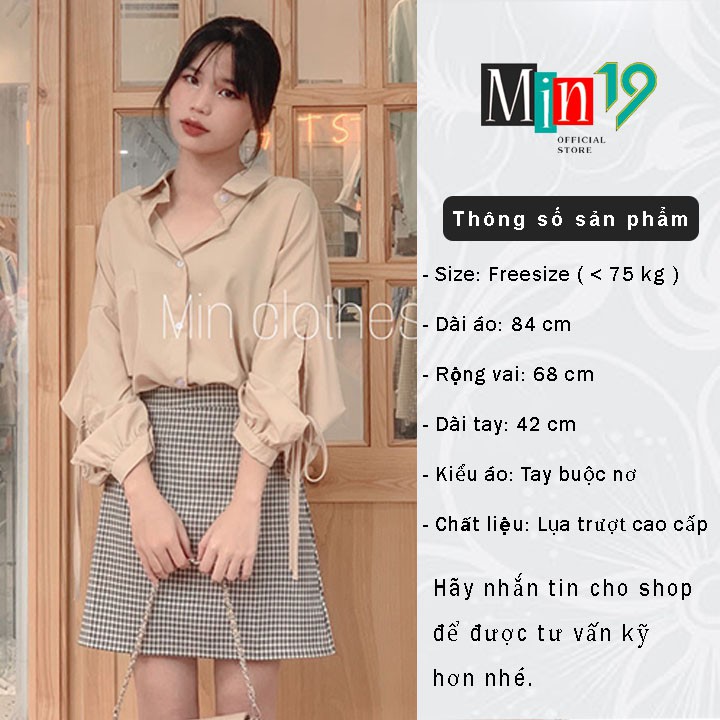 Áo Sơ Mi Nữ Công Sở Họa Tiết Tay Dài Thắt Nơ Sang Chảnh Kiểu Form Rộng Bigsize Màu Trắng Đen Xanh Nâu Be Thời Trang | BigBuy360 - bigbuy360.vn