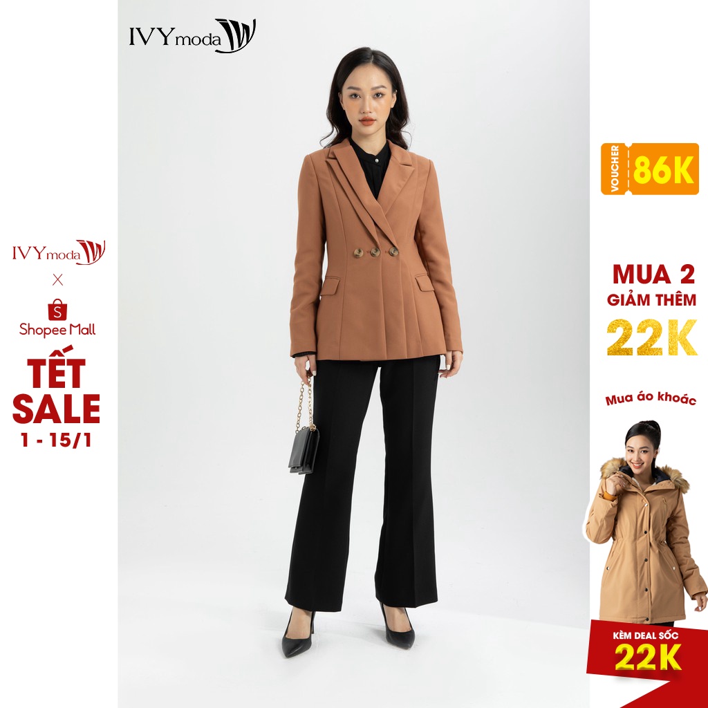 [NHẬP WABRTL5 GIẢM 10% TỐI ĐA 50K ĐH 250K ]Áo Vest nữ 3 khuy cài IVY moda MS 67M6087