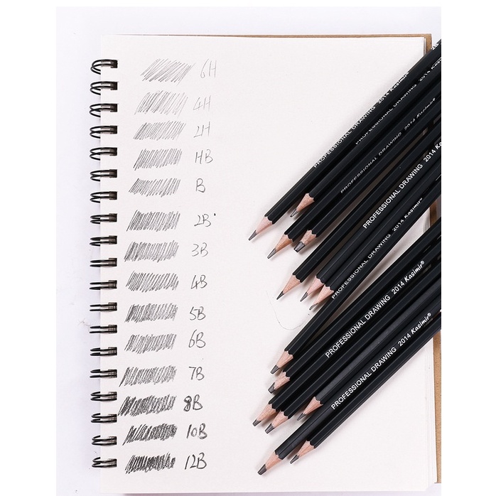 Set 14 bút chì 6h-12B vẽ nghệ thuật