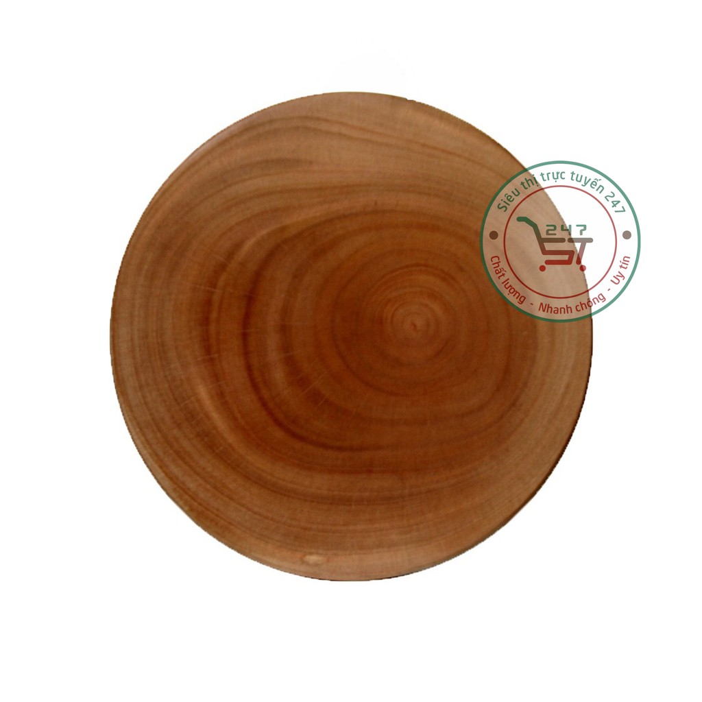 Thớt gỗ tự nhiên tròn kích thước từ mini đến to có móc treo