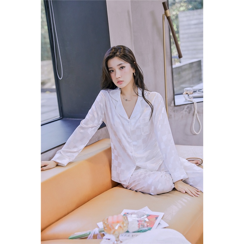 Pyjama Đồ Ngủ Lụa Tay dài ✮ Đồ Bộ Mặc Nhà Xinh ✮ IVY637