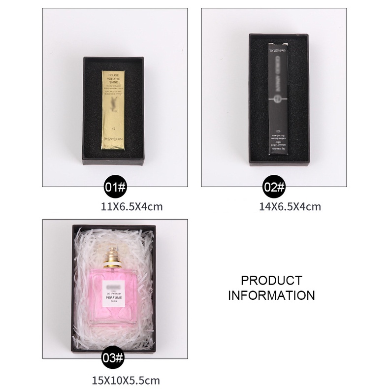 Hộp Đựng Son Cao Cấp Kèm Nơ Mau đen Luxury Gift Box [LPH001]