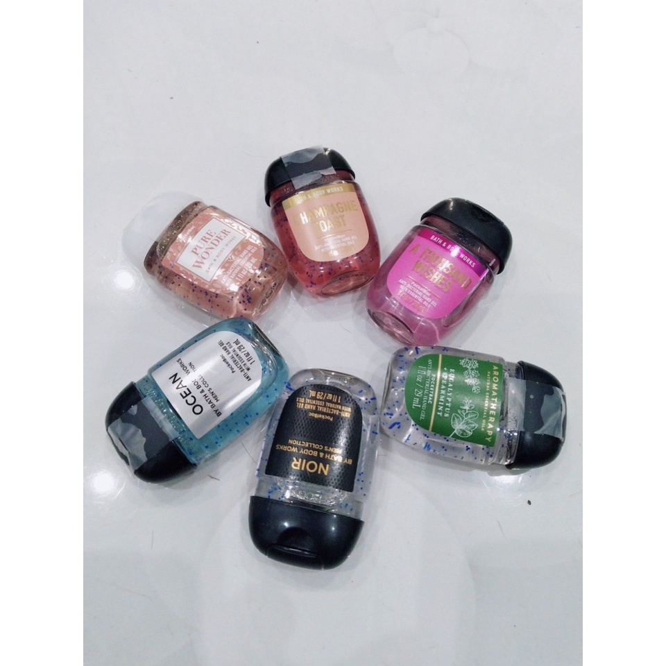 Gel nước rửa tay khô Bath And Body Works 29ML chính hãng chọn mùi