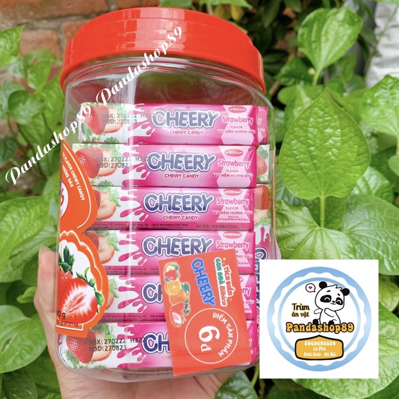 Kẹo mềm hương dâu Cheery  - cây 10 viên