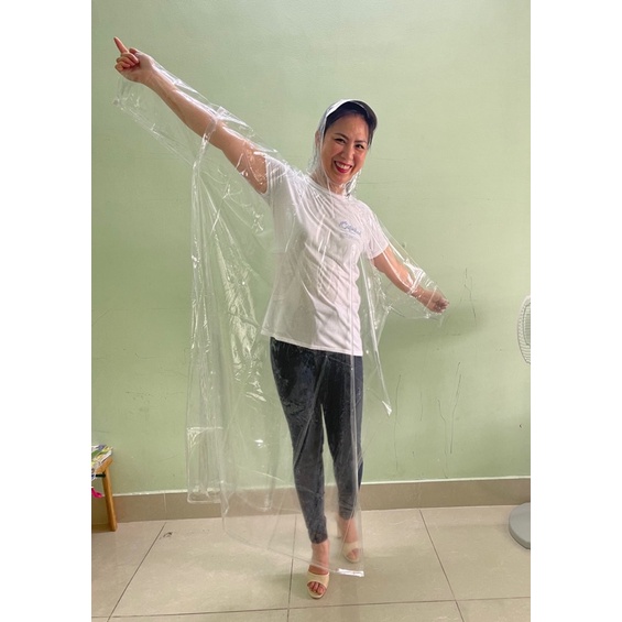 Áo mưa trong suốt siêu bền