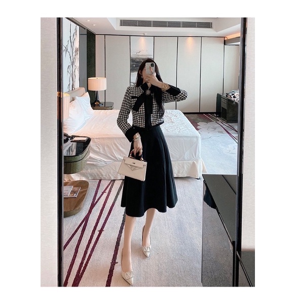 Sét váy dạ tweed
