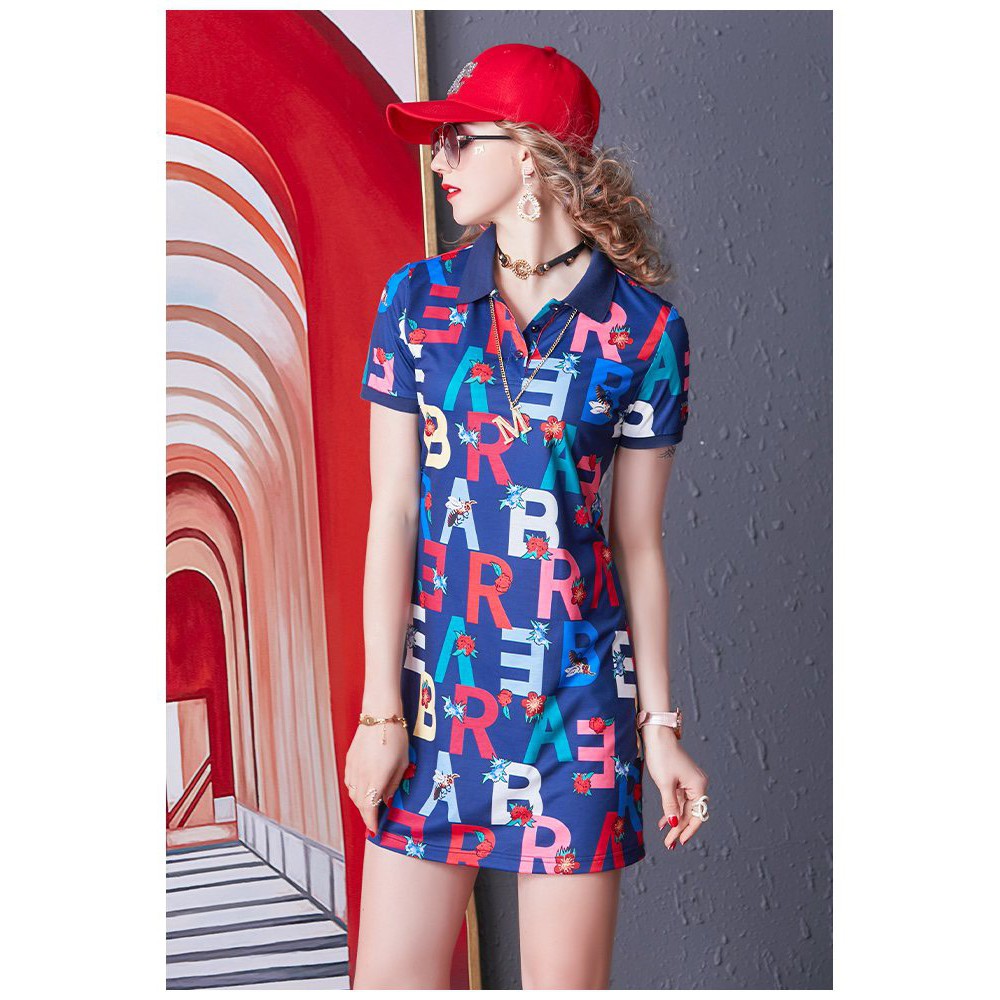 ĐẦM THUN POLO NỮ BIGSIZE QUẢNG CHÂU CAO CẤP,DÁNG SUÔNG,CỔ POLO,NGẮN TAY,CHẤT THUN. | BigBuy360 - bigbuy360.vn
