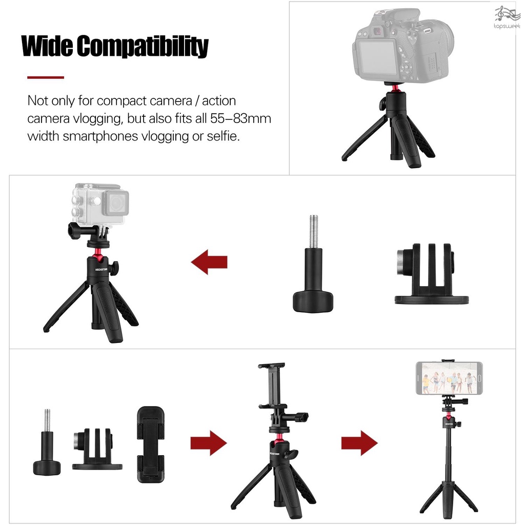 Gậy Chụp Ảnh Selfie DX-06 Có Thể Gấp Gọn Tích Hợp Giá Đỡ Ba Chân Cho Điện Thoại Thông Minh DSLR | BigBuy360 - bigbuy360.vn