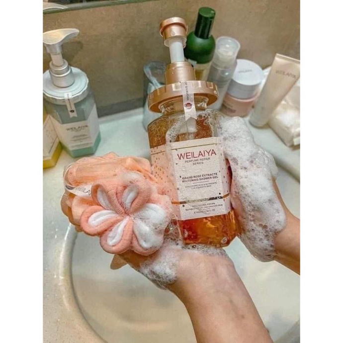 Sữa tắm trắng WEILAIYA túi mật hoa hồng 450ml | BigBuy360 - bigbuy360.vn