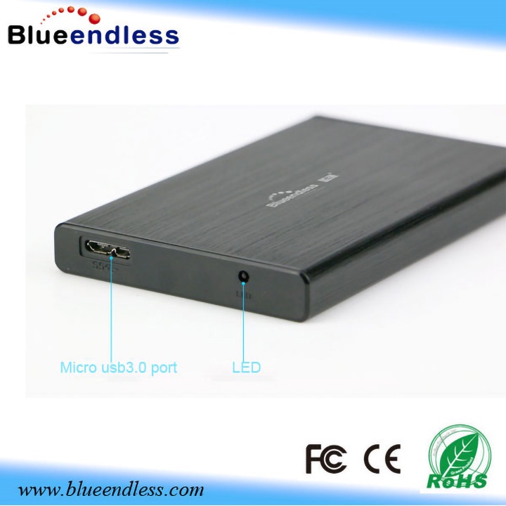 Box ổ cứng 2.5 inch SATA USB3.0 Blueendess U23Tvỏ nhôm cao cấp