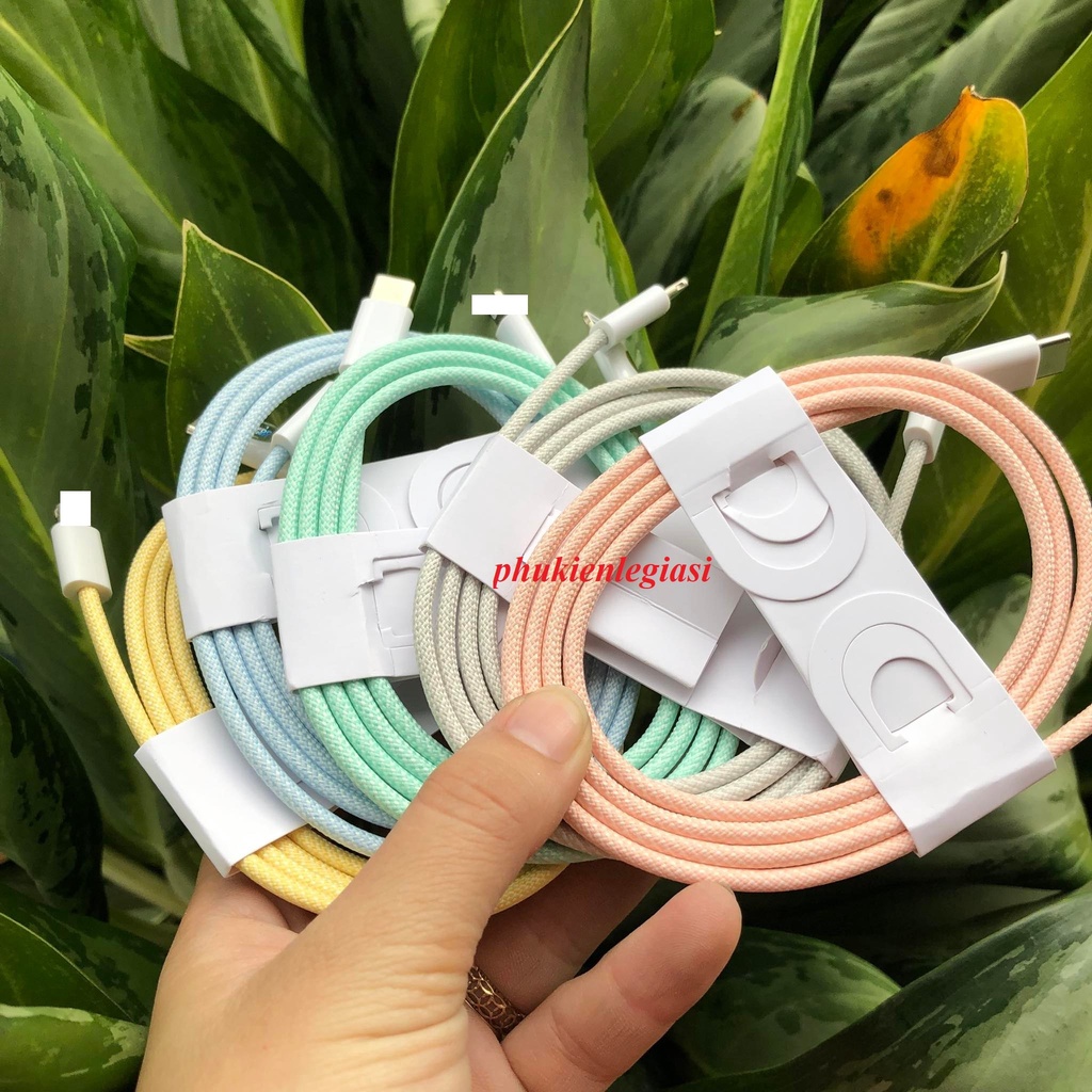 Cáp sạc PD màu sạc nhanh 20W MÃ TR