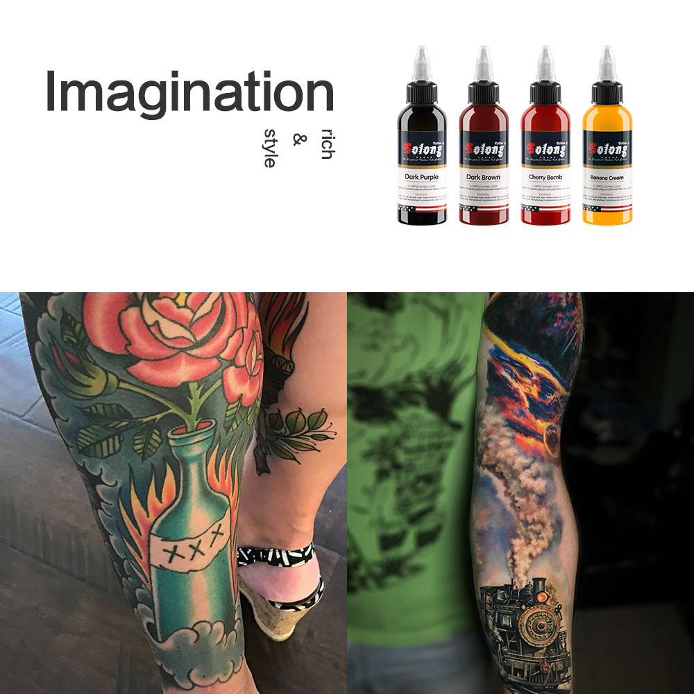 21 color  (30ml/1oz) Preferred professional tattoo Ink makeup paint, available in body paint colors