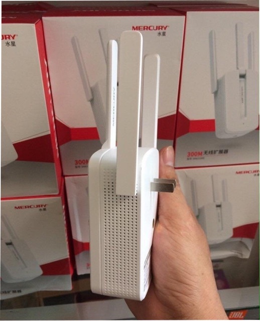 [Freeship toàn quốc từ 50k] Bộ Kích Sóng Wifi Mercury Repeater MW310RE (3 Râu)