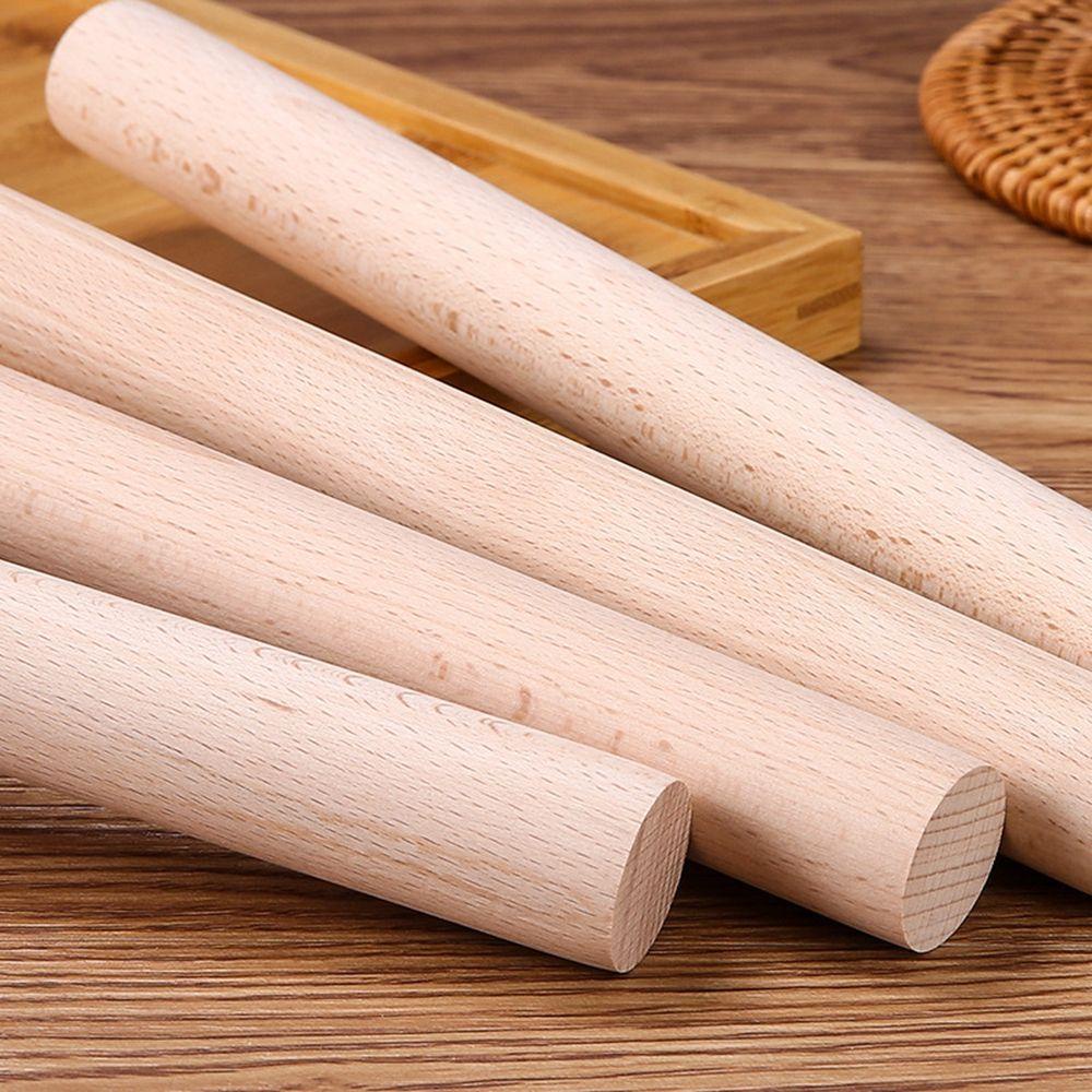 YIYU Cây Lăn Bột Bằng Gỗ Cứng In Nổi Họa Tiết Độc Đáo An Toàn
