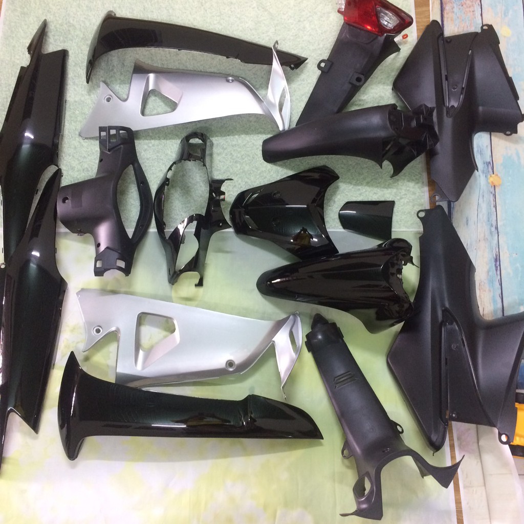 Full Bộ dàn áo xe Wave 100 MÀU ĐEN ,WAVE alpha ,Wave RS +Tặng kèm tem 3 lớp