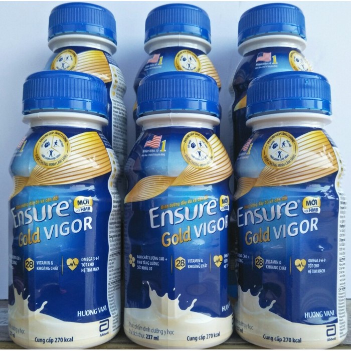 Lốc 6 chai sữa nước Ensure Gold Vigor 237ml