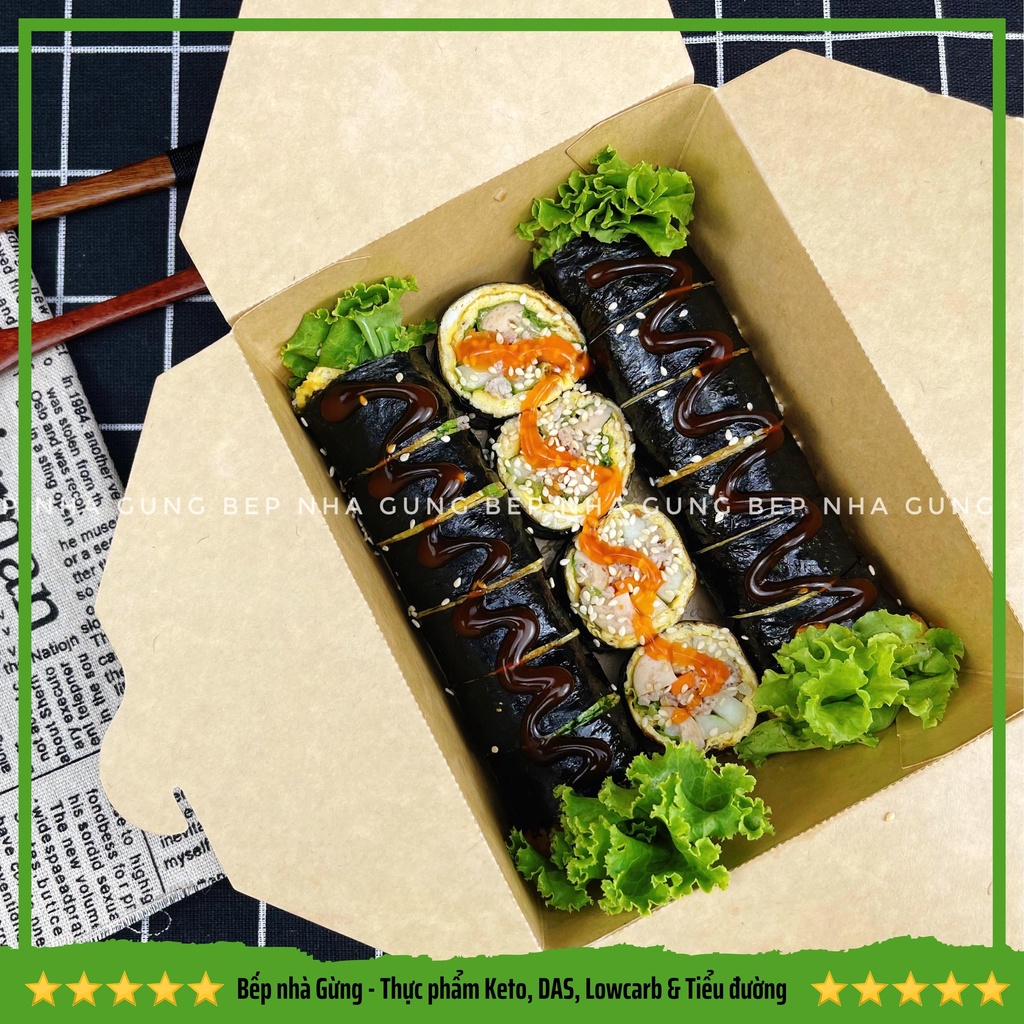 Cơm cuộn Hàn Quốc  - For Keto, DAS, Lowcarb, Eatclean & Tiểu đường