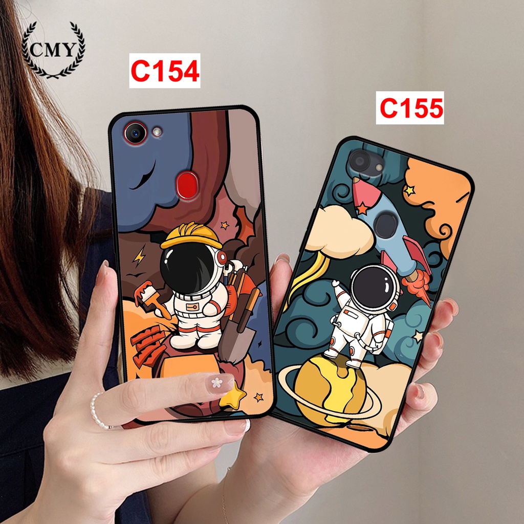 Ốp lưng Oppo F5 - F7 in hình phi hành gia, vũ trụ ngân hà. Ốp oppo rẻ bền đẹp.