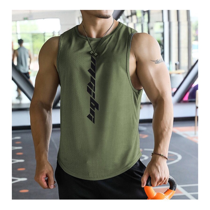 Áo Tanktop Vải Mè lỗ kim - Ba lỗ Nam Thể Hình, Tập Gym, Bóng Rổ M048