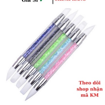 Bộ 5 cây nắn gel cán đá- cọ sillicon