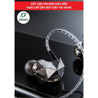 Tai Nghe Phone Nghe Nhạc Chơi Game QKZ AK2 Pro 2022 Mới Nhất Âm Thanh Super Bass, Dây Chống Rối, Có Mic Đàm Thoại