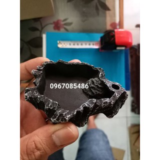 Dụng cụ cho tép ăn , chén đá cho tôm , tép thủy sinh