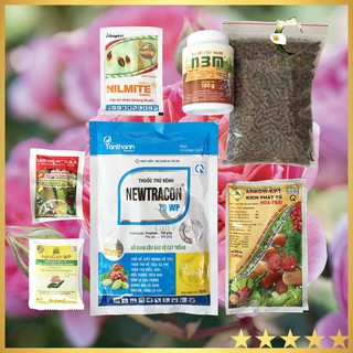 Combo 7 sản phẩm dùng để chăm sóc và nuôi dưỡng cây hoa hồng