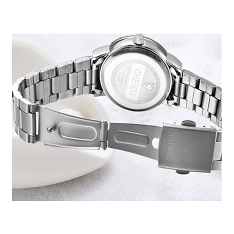 Đồng Hồ Đeo Tay Chexi Mặt Tròn Đính Đá Thời Trang Dành Cho Nữ