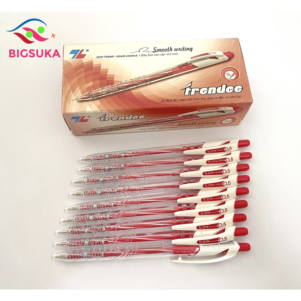 Bút bi thiên long xanh 079 đầu bút 0.5mm BIGSUKA