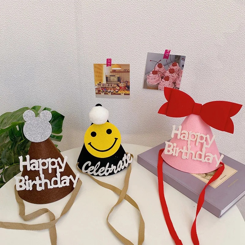 Mũ sinh nhật diy xinh xắn đáng yêu chất lượng cao