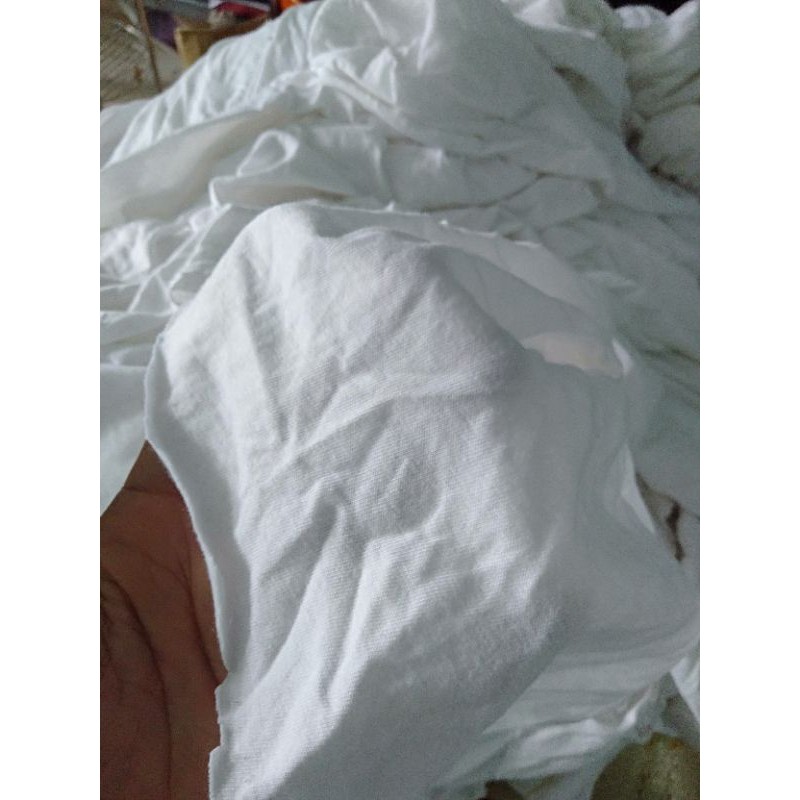 combo vải thun cotton trắng