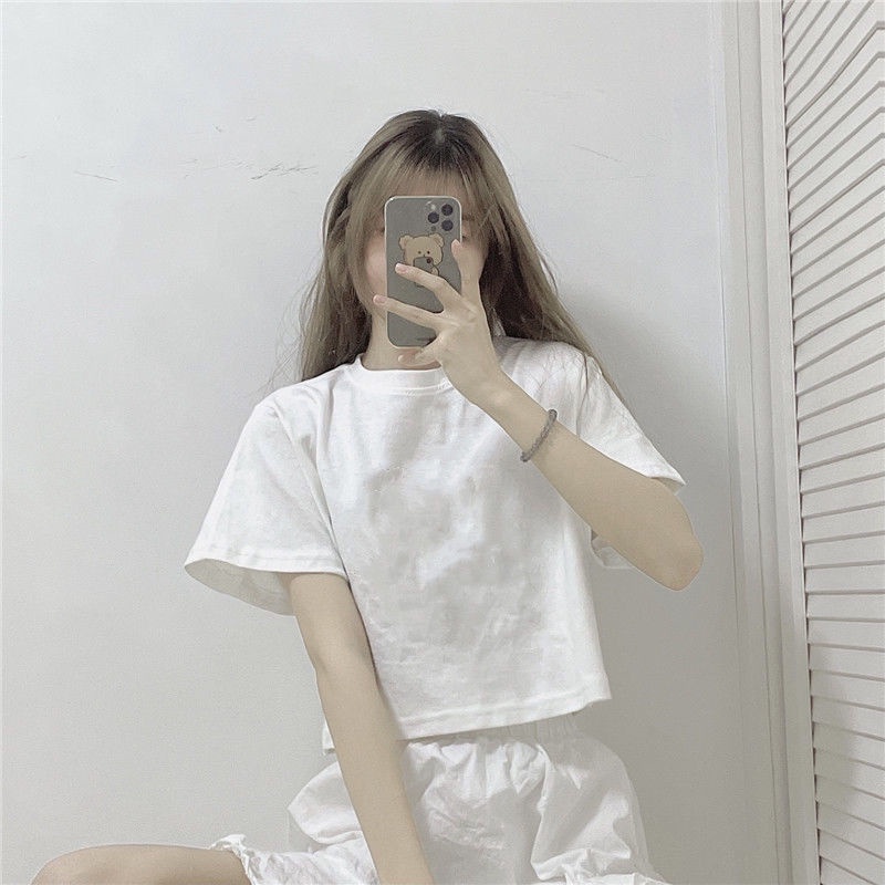 Áo polo Ngắn Tay Phong Cách Hàn Quốc Thời Trang Cho Nữ