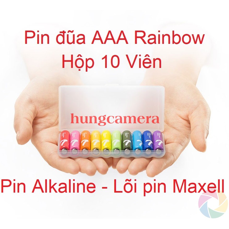 Pin đũa AAA Xiaomi Rainbow7 (Hộp 10 viên)