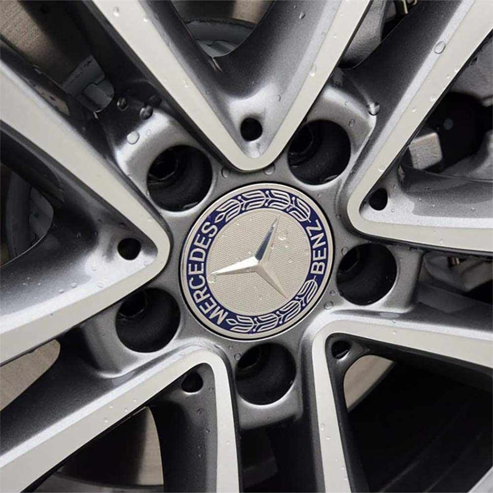 Sản phẩm Logo chụp mâm, vành bánh xe ô tô Mercedes Benz Đường kính 75mm
