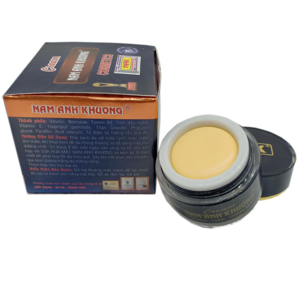 Kem mụn - Thâm - Chống nắng dành cho nam Nam Anh Khương (12g)