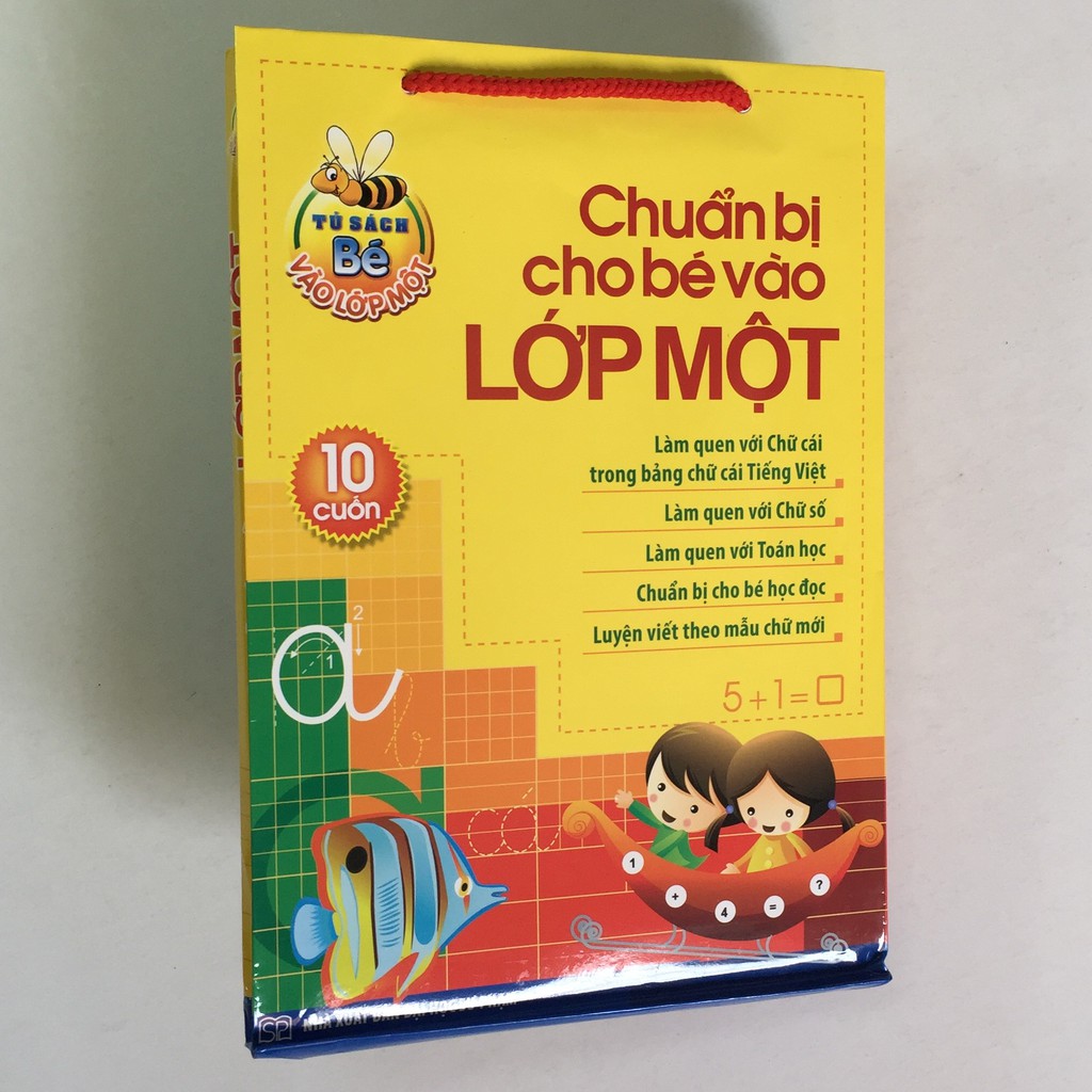 Sách - Chuẩn Bị Cho Bé Vào Lớp Một – Combo túi 10 cuốn