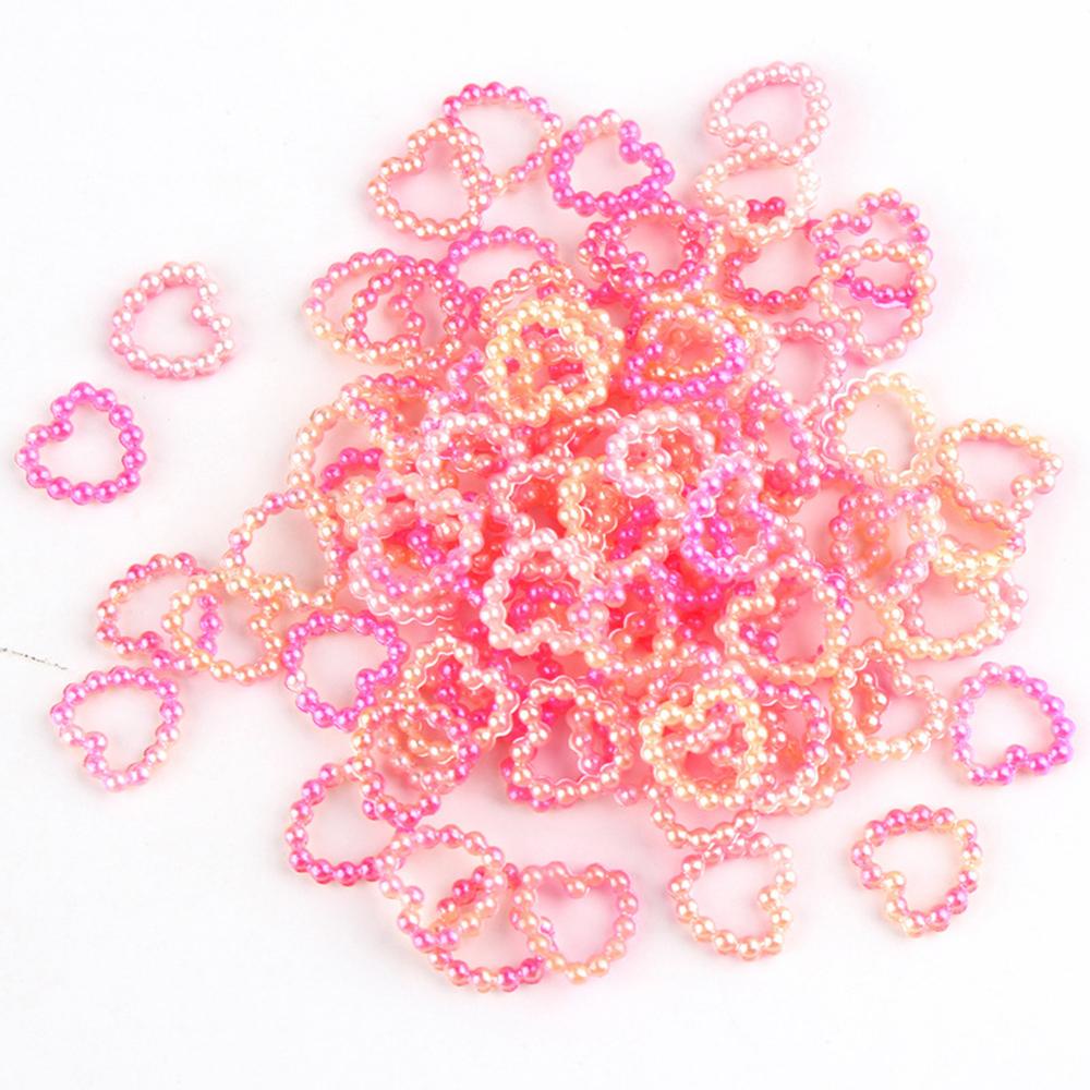 Ốp Lưng Phẳng In Hình Trái Tim DYRUIDOJ|Phụ Kiện Trang Trí Móng / Điện Thoại Màu Gradient Xinh Xắn