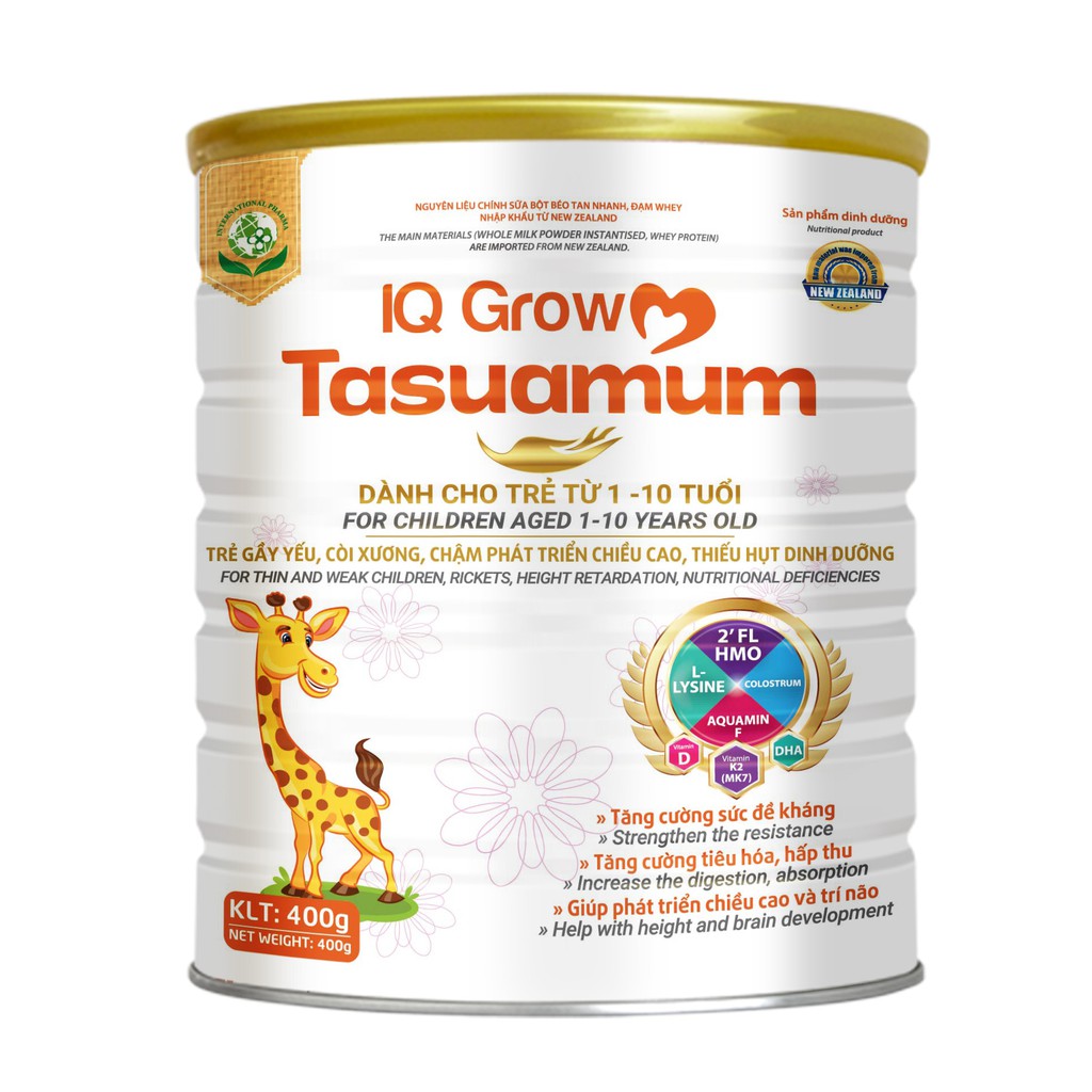 [ TỐT NHẤT CHO BÉ YÊU  ] Sữa TASUAMUM IQ GROW 900G cho trẻ từ 1-10 tuổi hàng chuẩn