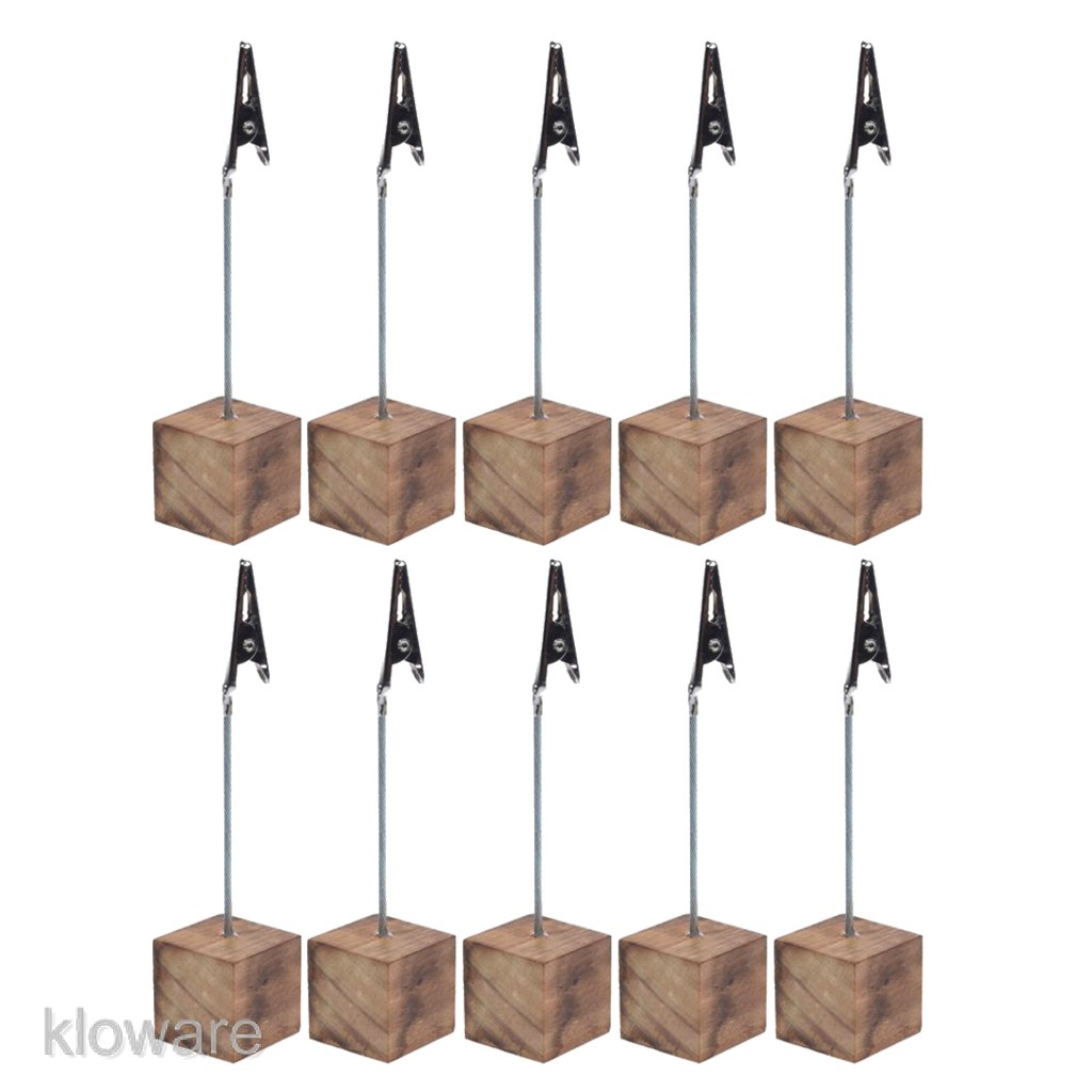 Set 10 Kẹp Cá Sấu Giữ Ảnh / Thẻ Ghi Chú Để Bàn Tiệc Cưới