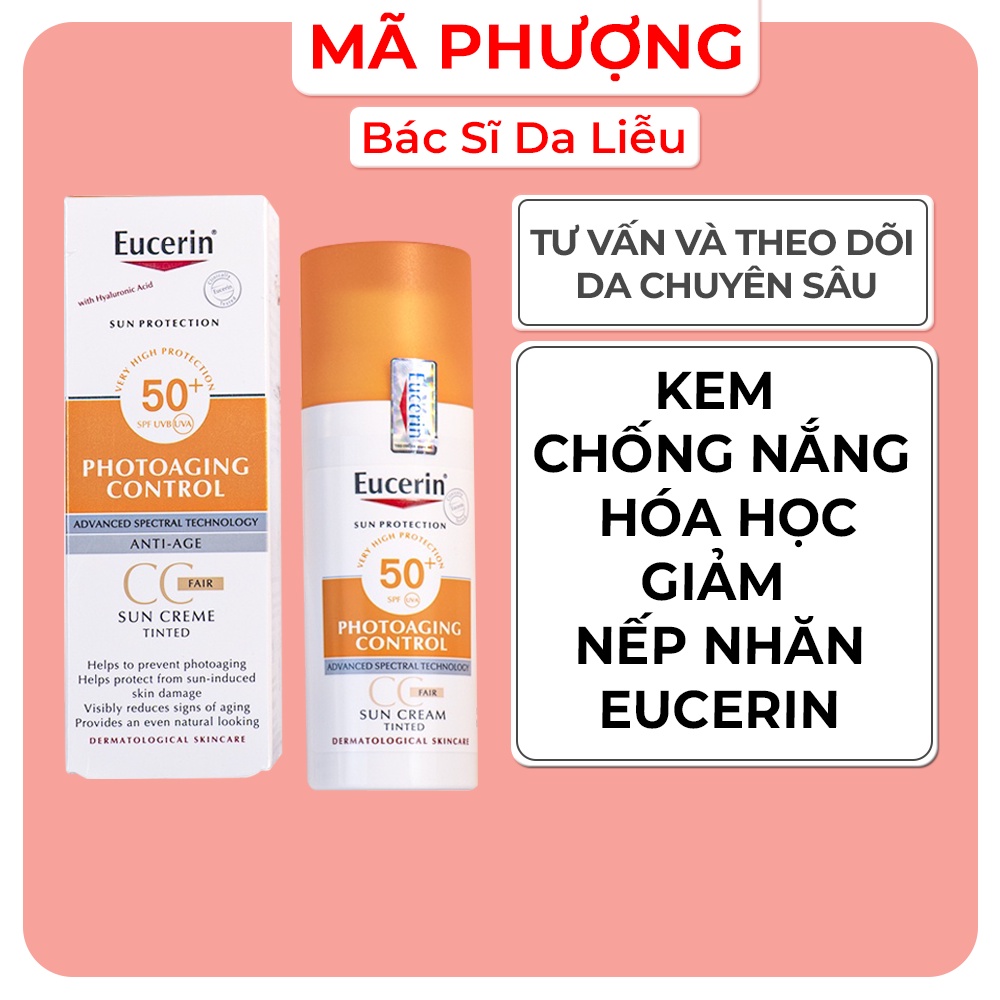 KEM CHỐNG NẮNG EUCERIN PHOTOAGING CONTROL TINTED CC SPF 50+ FAIR