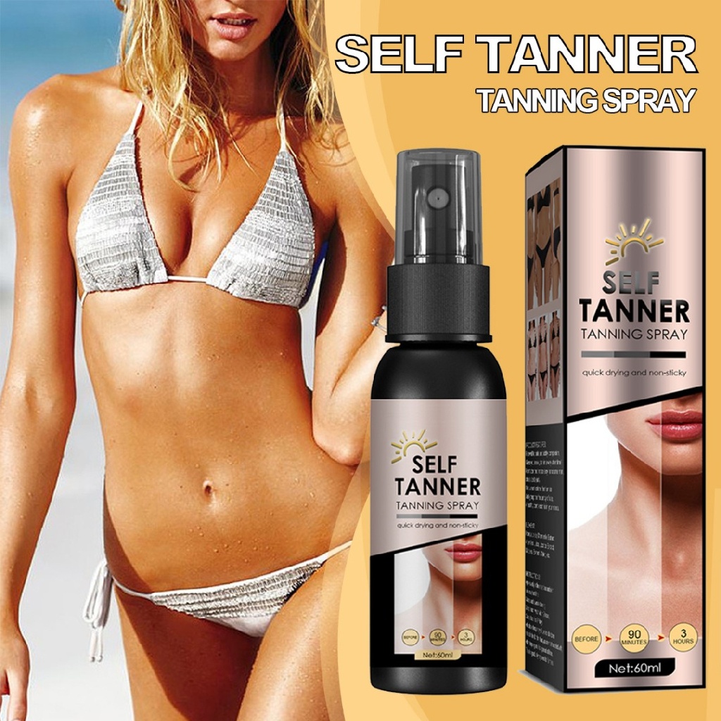 [Hàng mới về] Xịt làm rám nắng da tự nhiên lâu trôi 60ml