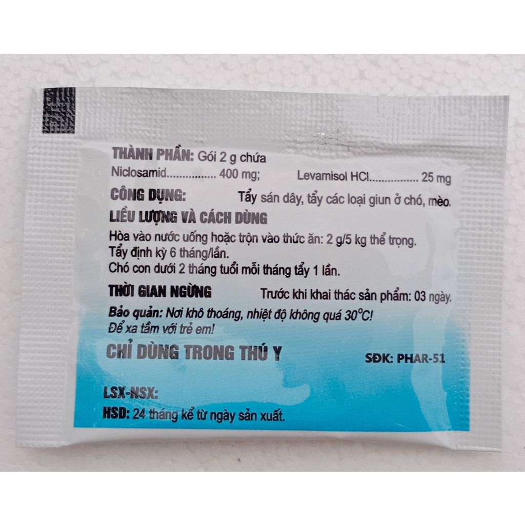 Pharcado gói 2g Chuyên dùng cho chó mèo