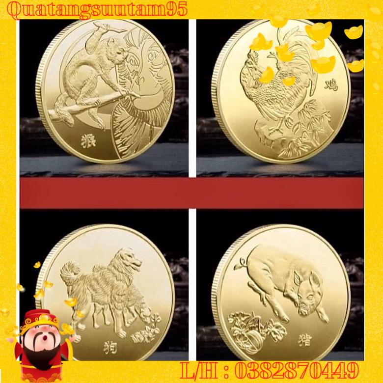 Hộp Quà Tặng Tết 2022 Bộ Đồng Xu 12 Con Giáp Sỉ Lẻ