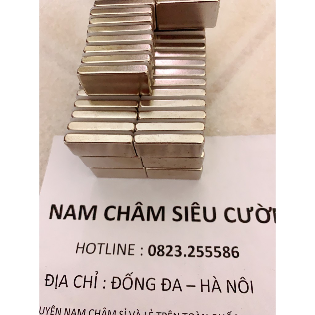 Nam châm viên chữ nhật 30x20x5mm làm máy phát điện mini